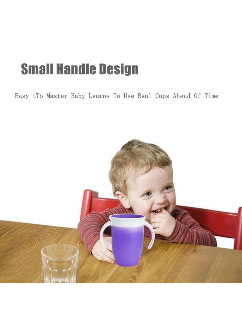 Cool Baby COOLBABY 360 Non-Leakage Baby Learning Drinking Cup For Infants Drinking Cup For Children Anti-Choking Water Cup For Children Silicone With Handle Large Diameter  - Image 2
