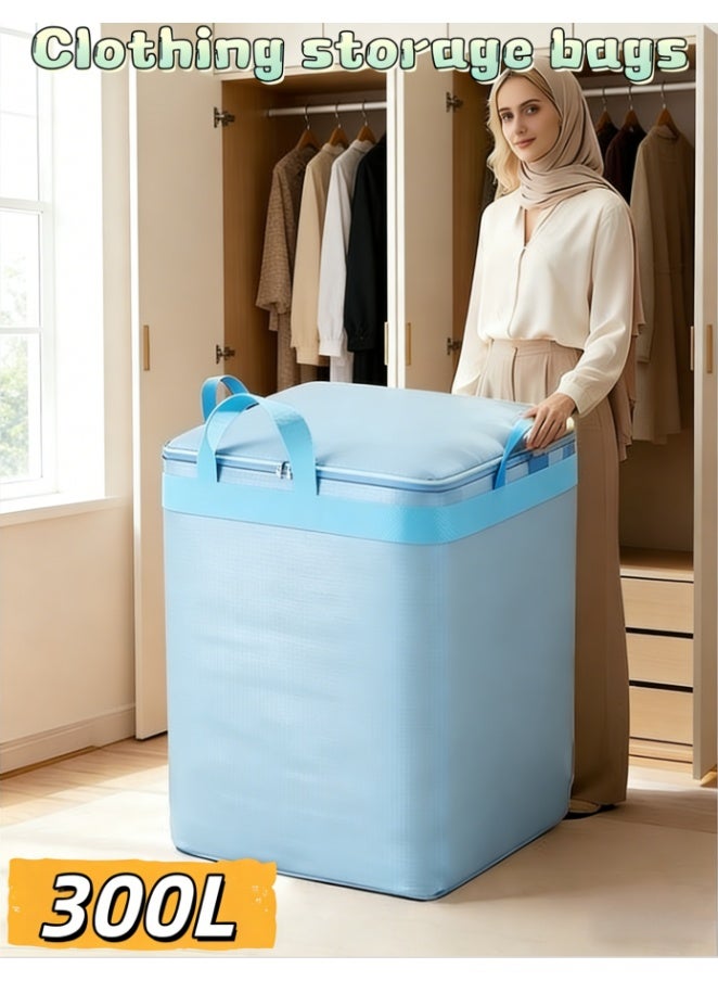 Premium Heavy-Duty Packing Bags for Moving, Extra Large Bags With Zipper, Scratch-Resistant and Waterproof, Ideal for Comforter Dorm Storage, Pillows and Moving Supplies (D-122M-BLUE-M) - Image 1