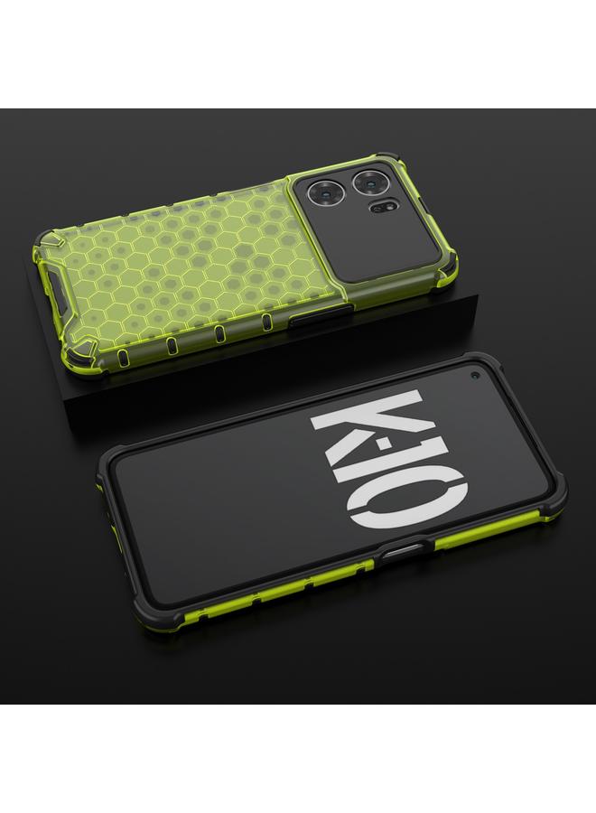 اس-توب جراب لهاتف OPPO K10 5G، مصنوع من مادة PC + TPU، مقاوم للصدمات، بتصميم خلية النحل، الصين - Image 2