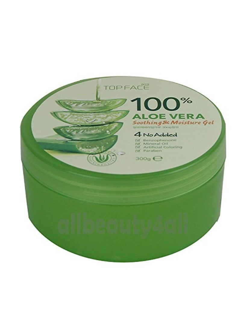 TOPFACE 100% Aloe Vera Soothing & Moisture Gel 300g,10.58 oz (Made in Korea) - Image 1