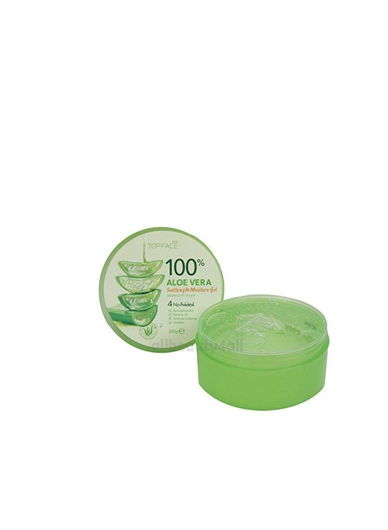 TOPFACE 100% Aloe Vera Soothing & Moisture Gel 300g,10.58 oz (Made in Korea) - Image 2