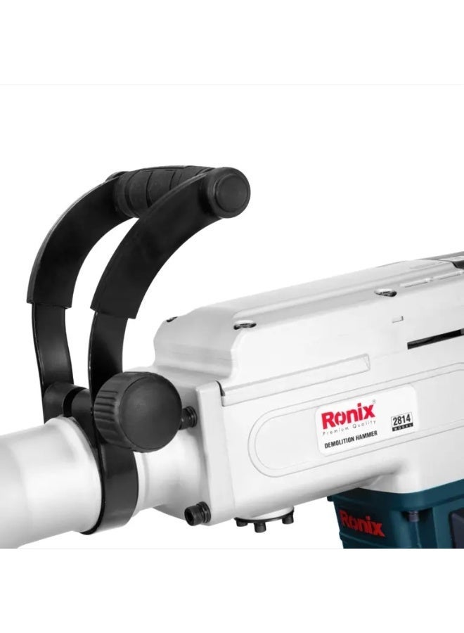RONIX 1700W Demolition Hammer 14.1kg 45J, German Technology #Ronix 2814 - Image 3