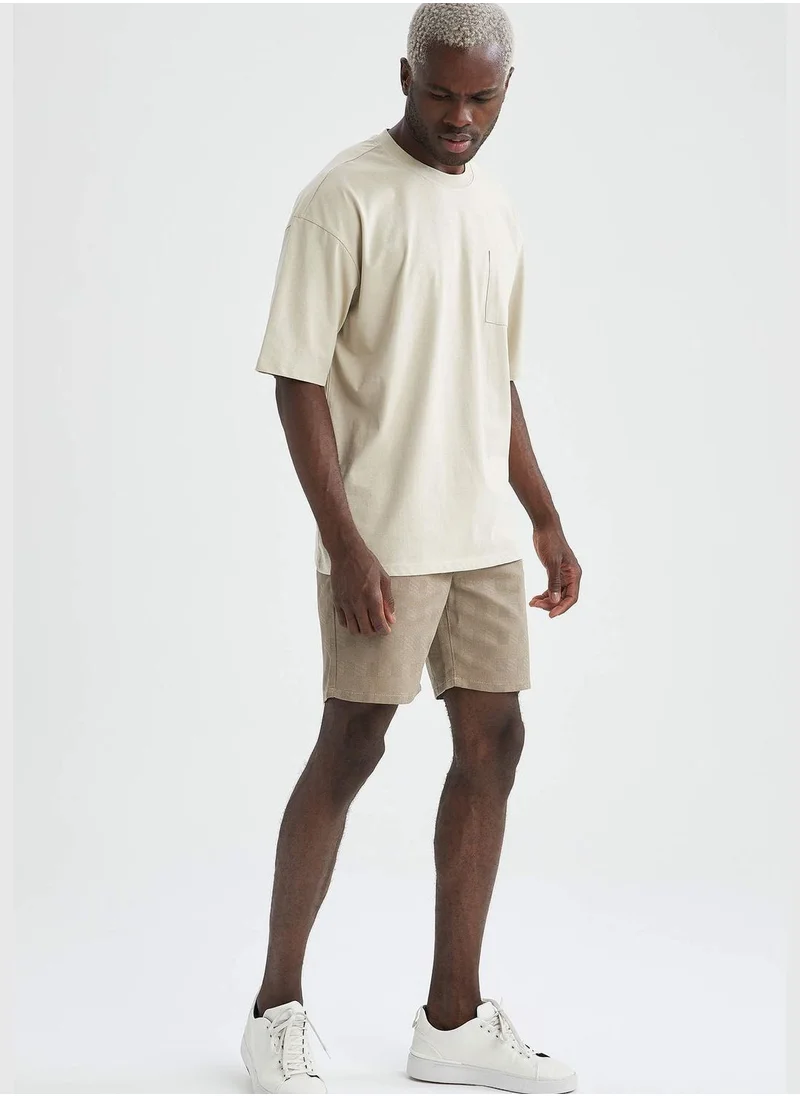 DeFacto Sim Fit Patterned Bermuda Shorts