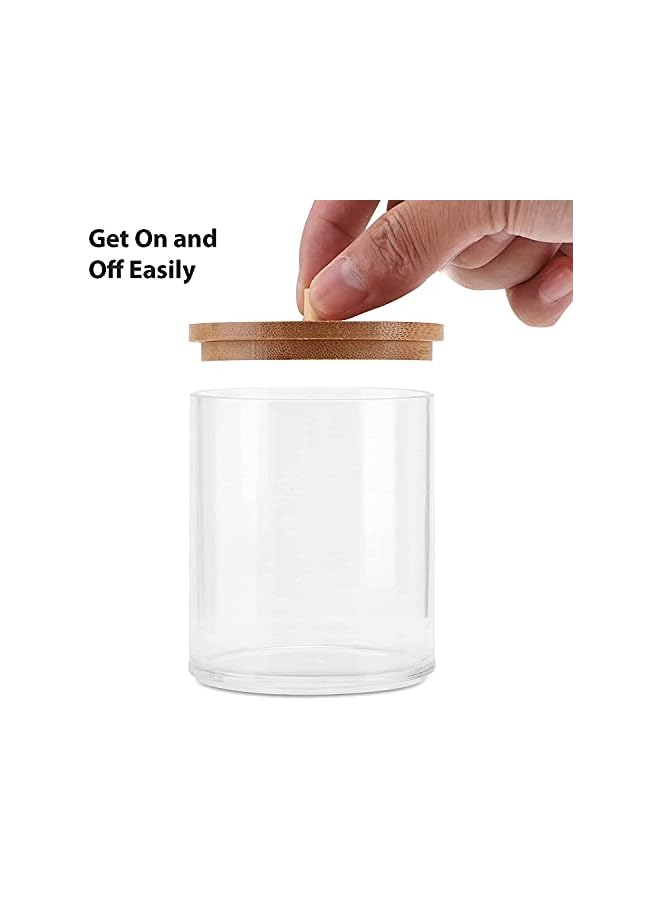 Raxoom Qtip Holder, Acrylic Dispenser Bathroom Tank Suitable For Cotton Balls, Cotton Swabs, Cotton Round Pads, Dental Floss, Bathroom Accessories Storage And Storage (2 Pieces) - Image 3