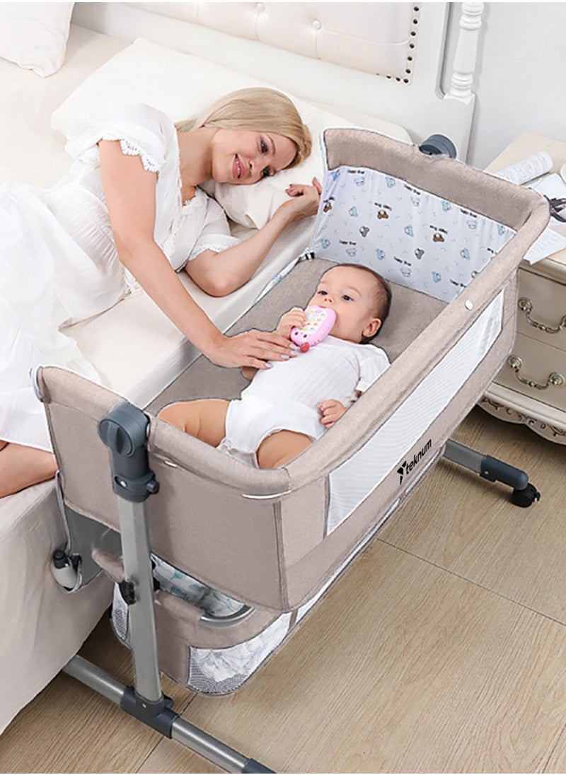 سرير أطفال بجانب السرير مع ناموسية - عاجي، 95x60x80 سم - pzsku/Z7D47A79BABE51C164B11Z/45/_/1705470654/f6945d5f-6933-47f3-bc2a-d4fecfe2a6cc
