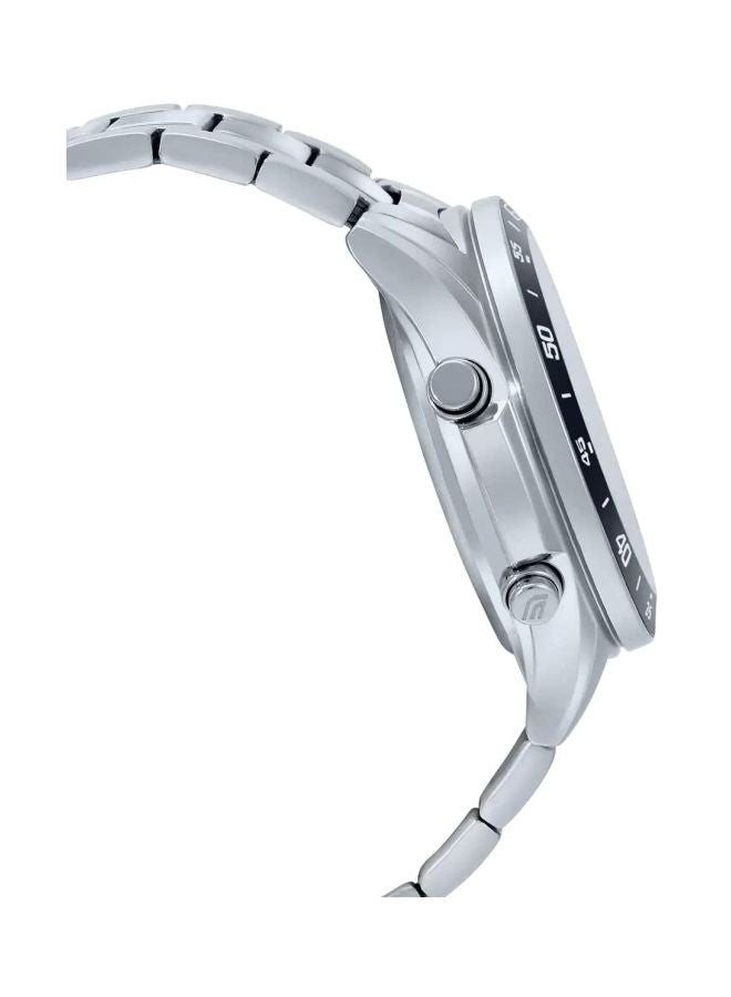 كاسيو ساعة يد إديفيس بعقارب ورقمية طراز EFV-C100D-1AVDF - 52 مم - فضي رجال - Image 4