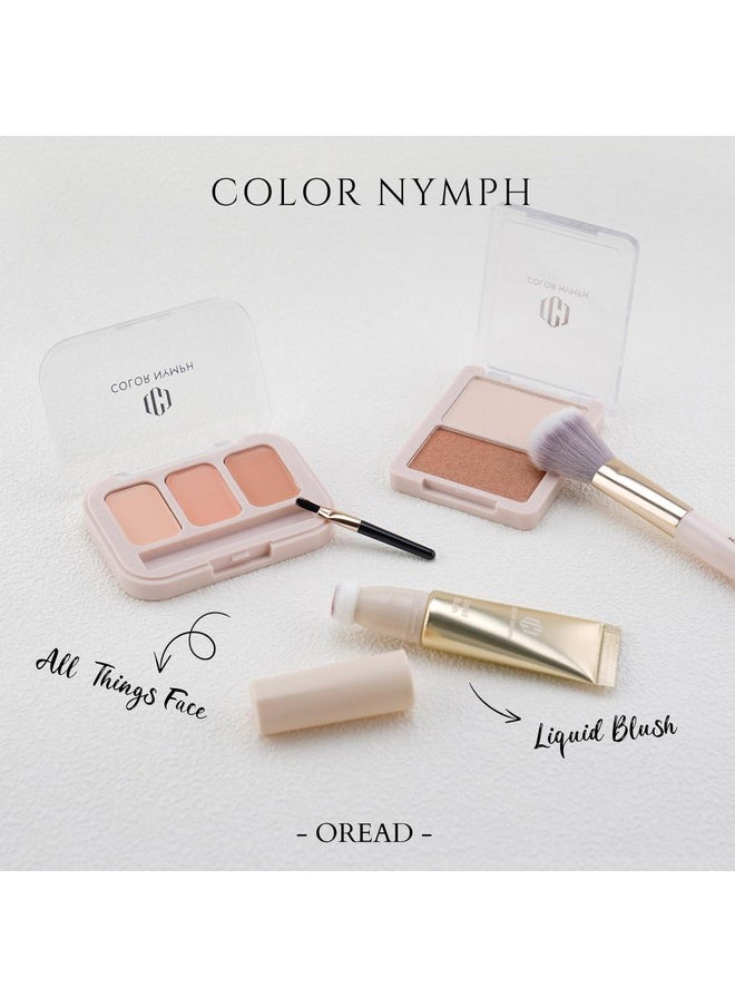COLOR NYMPH - Makeup Bag For Teens Women With Makeup Kit Makeup Bag Travel Included Cosmetic Bag Eyeshadows Face Powder Concealer Liquid Blush Eyebrow Pencil Eyeliner Lipgloss Mascara Brushes - Image 1