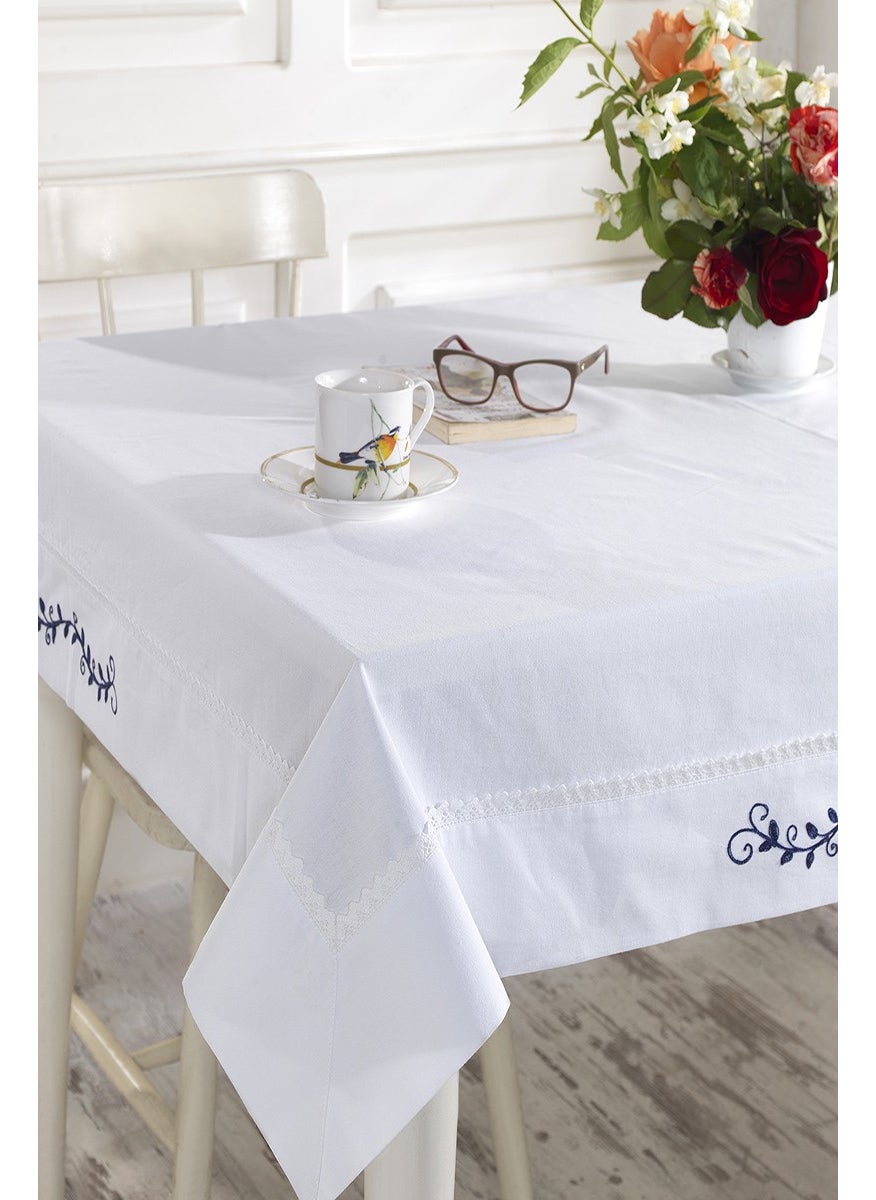 Ödel Home Odel Home Buldan Linen Embroidered Lace Tablecloth 