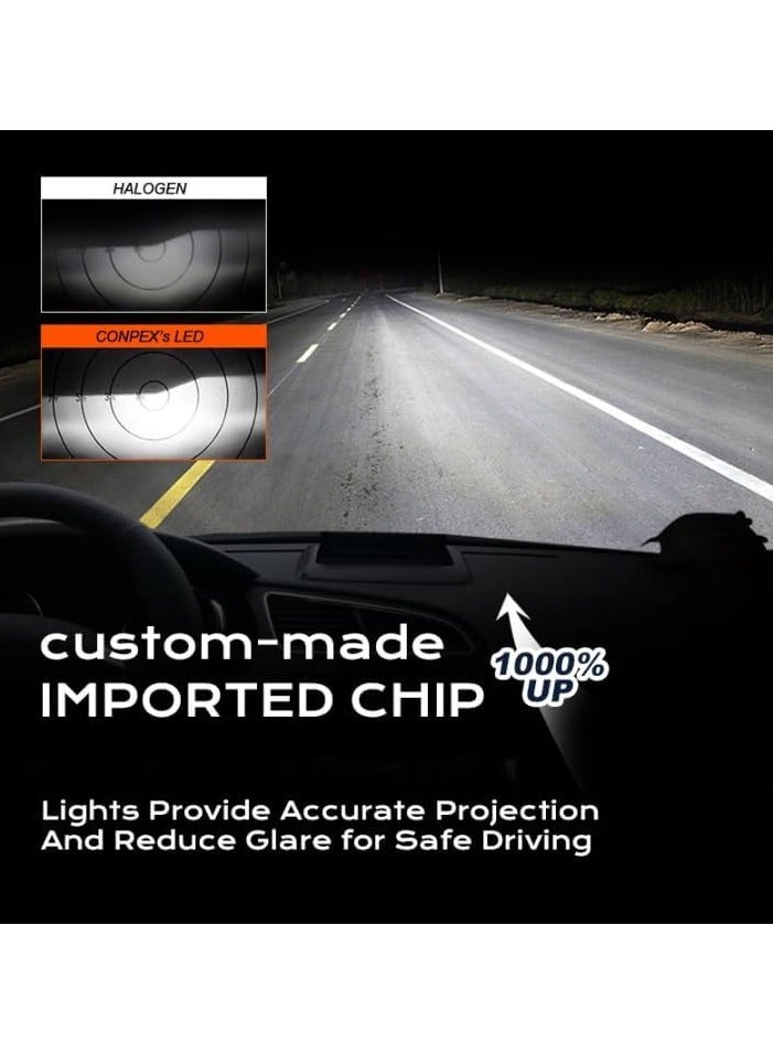 كونبيكس لمبات كونبكس M2Max LED للسيارة – 150 واط، 16,000 لومن، 6000 كلفن أبيض ساطع، تقنية الجيل الثالث، إضاءة فائقة السطوع للسيارات - Image 2