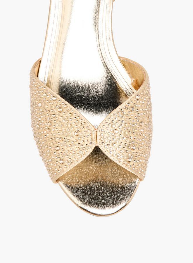 سيليست صنادل نسائية بكعب رفيع مزينة بحزام خلفي - Image 4