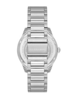 U.S. Polo Assn. U.S. Polo Assn. Fundamental 42mm Dark Green Dial Watch with Silver Accents and Stainless Steel Band - USPA1087-06, Refined Ruggedness  - Image 3