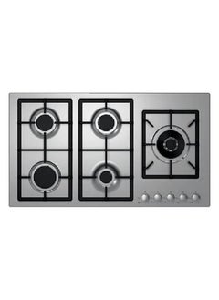kitchen Line Surface 90 cm, 5 gas burners with front switches, side eyes, heavy duty grille - KLQ905VRGL  - Image 1