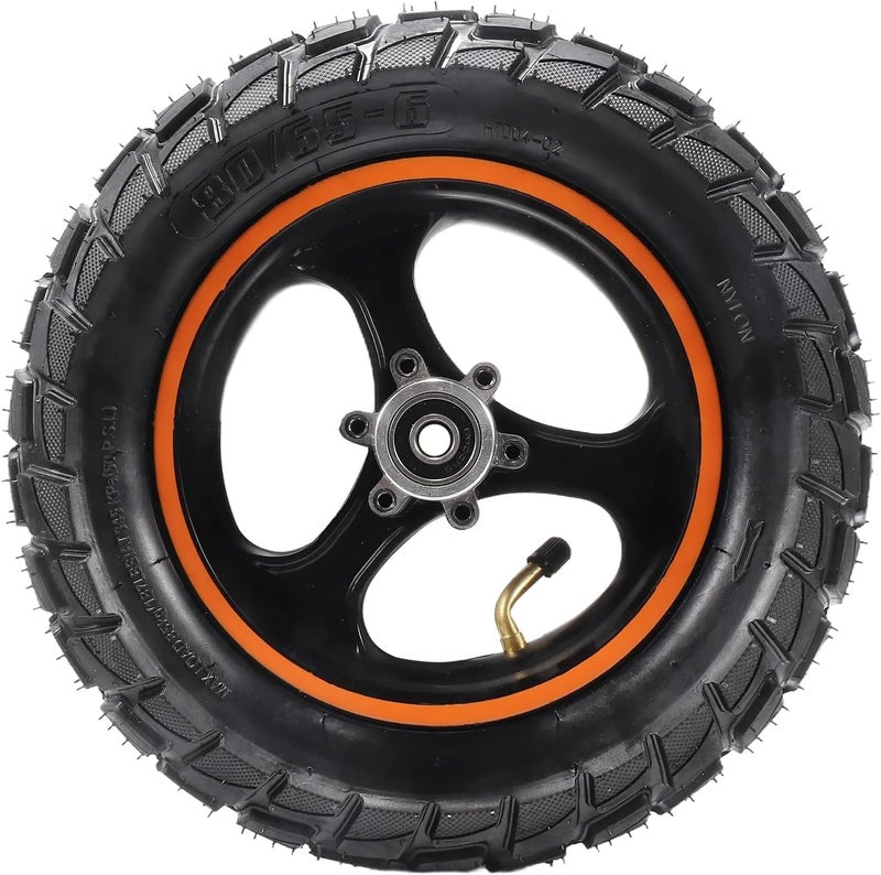 HTBCCHB 80/65-6 Electric Scooter Tire with Aluminium Hub - 10 Inch Replacement Pneumatic Tyres - Image 5