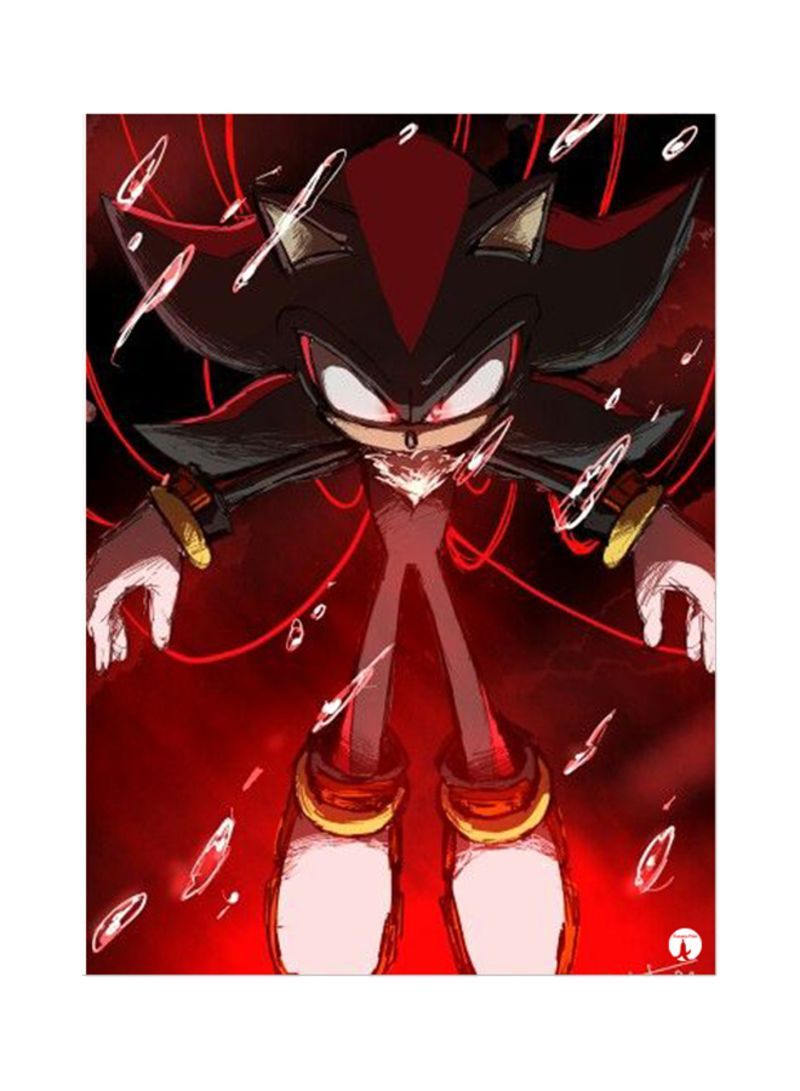 RKN The Video Game Sonic Mouse Pad Red/Grey