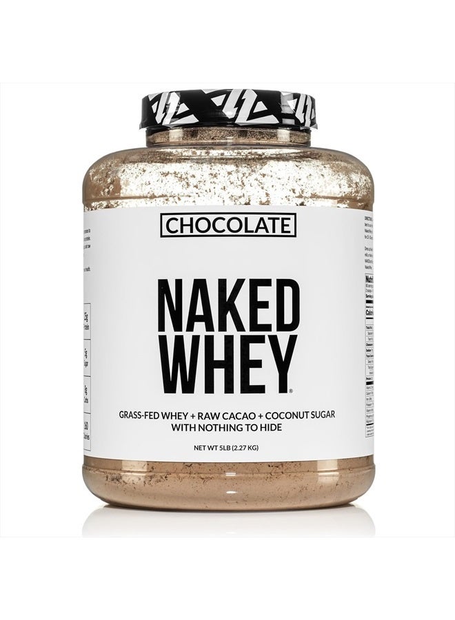 Nakd مسحوق مكمل بروتين مصل اللبن الغذائي، شوكولاتة، خالي من الكائنات المعدلة وراثيًا، خالي من الصويا، خالي من الغلوتين، يساعد في نمو العضلات والتعافي 60 حصة، 5 رطل - Image 1