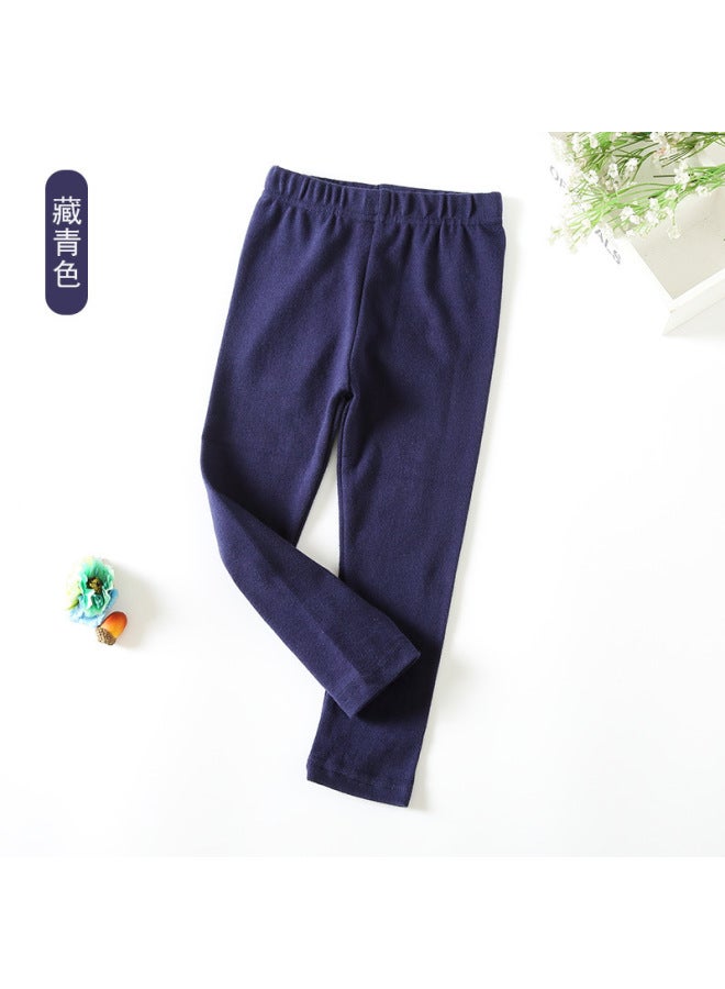 Children's Spring And Autumn Leggings New Korean Style Slim Long Pants For Boys And Girls Baby Easiest For Match Black Small Leg Pants