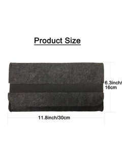 KASTWAVE Keyboard Cover, KASTWAVE Keyboard Cover for Logitech K380 Bluetooth Multi-Device Wireless Keyboard Felt Travel Bag Protective Sleeve Pouch (Black)  - Image 5