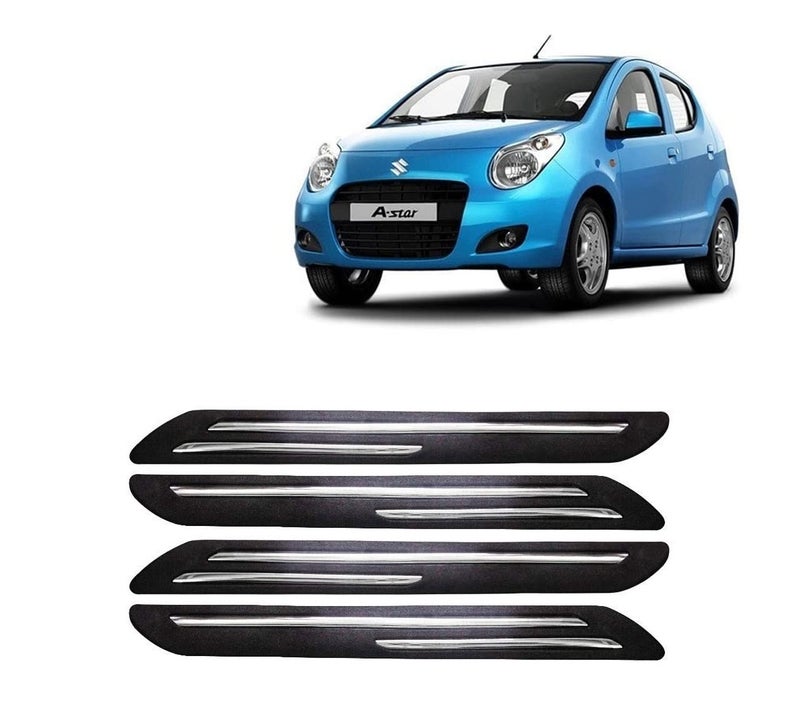 Car Bumper Guard for Maruti A-Star (2008-2013) - (Chrome Strip)