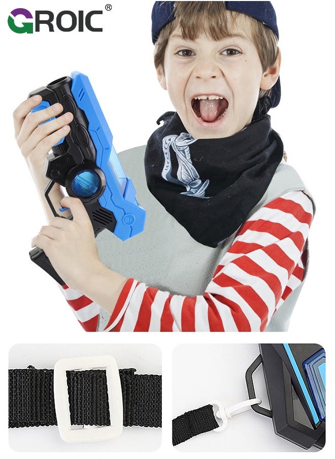 GROIC Infrared Laser Tag Guns Set of 4, Laser Tag Guns Set with Vibration Induction Vest Multi-Functional Fun Toys, Laser Tag Set Gift Ideas for Kids Teens and Adults Family Fun Shooting Game  - Image 4
