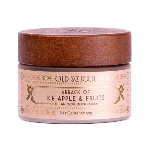 Old School Rituals Ice Apple & Fruit De-Tan Scrubbing Mask | Face Mask for Tan Removal & Glowing Skin | De-Tan Scrub for Sun Recovery & Radiance Boost | Exfoliates & Revives Skin | 50g - Image 1