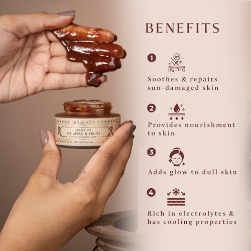 Old School Rituals Ice Apple & Fruit De-Tan Scrubbing Mask | Face Mask for Tan Removal & Glowing Skin | De-Tan Scrub for Sun Recovery & Radiance Boost | Exfoliates & Revives Skin | 50g - Image 3