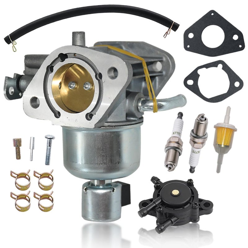 16 853 21S Carburetor Fit for Kohler 1685321S 32 853 47S 32 853 61S Fit for Kohler KT725 KT730 KT735 KT740 KT745 7000 Series 22HP 23HP 24HP 25HP 26HP Engines with Fuel Pump  Air Filter Spark Plug