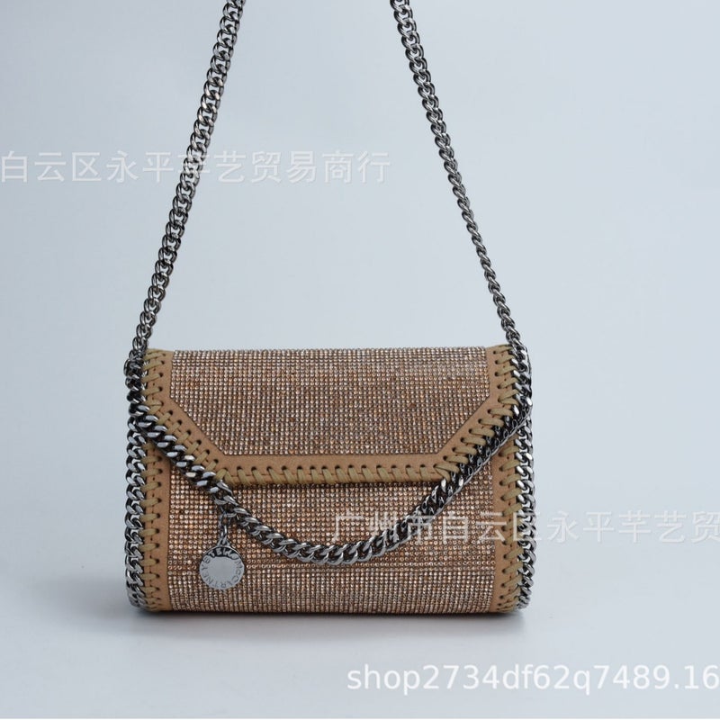 Women'S Bag Stella Chain Bag Diamond Bag Fashion Niche Clutch All-Match Shoulder Bag Messenger Bag - Image 5