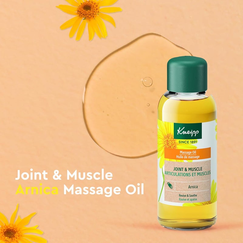 Kneipp زيت تدليك أركيكا لآلام المفاصل والعضلات 34 أونصة سائلة جيد للمفاصل المؤلمة والعضلات المتعبة نباتي - Image 2