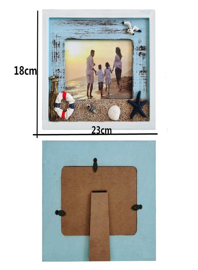 مواماكس إطارات صور شاطئية من MUAMAX، مقاس 4 × 6، إطار صور محيطي، مقاس 4 × 6، إطارات خشبية عتيقة الطراز، إطارات ساحلية، حامل صور بحري، هدايا للأطفال - Image 2