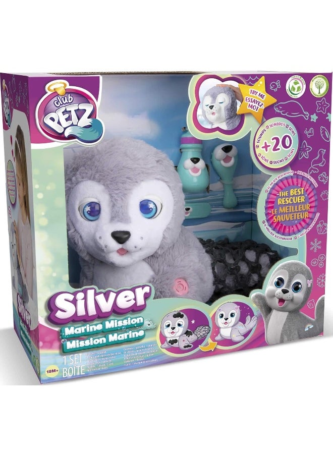 Club Petz Club Petz Silver Marine Mission Baby Seal Plush Toy (30 cm)  - Image 1