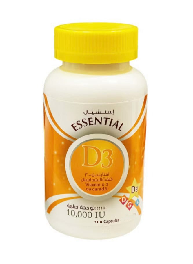 إيسينشيال إسنشيال فيتامين د3 10000 وحدة 60 كبسولة - Image 2