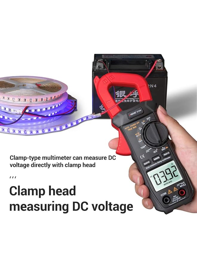 St209 Digital Multimeter Clamp Meter 6000 Counts True Rms Amp Dc/Ac Current Clamp Tester Meters Voltmeter Auto Ranging Lcd Display - Image 3