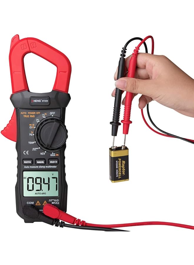 St209 Digital Multimeter Clamp Meter 6000 Counts True Rms Amp Dc/Ac Current Clamp Tester Meters Voltmeter Auto Ranging Lcd Display - Image 1