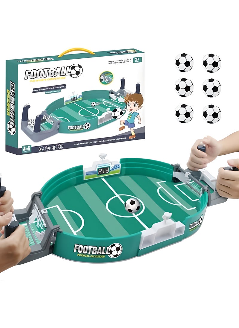 LIXADA Football Table Interactive Game, Mini Tabletop Soccer Game with 6 Balls, Table top Football Game Pinball for Indoor Game Room, Desktop Sports Board Game for Adults Kids Family Game, Gift for Kids Age 3+  - Image 2