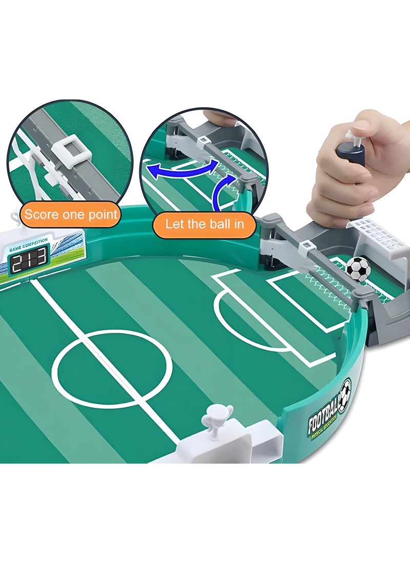 LIXADA Football Table Interactive Game, Mini Tabletop Soccer Game with 6 Balls, Table top Football Game Pinball for Indoor Game Room, Desktop Sports Board Game for Adults Kids Family Game, Gift for Kids Age 3+  - Image 3