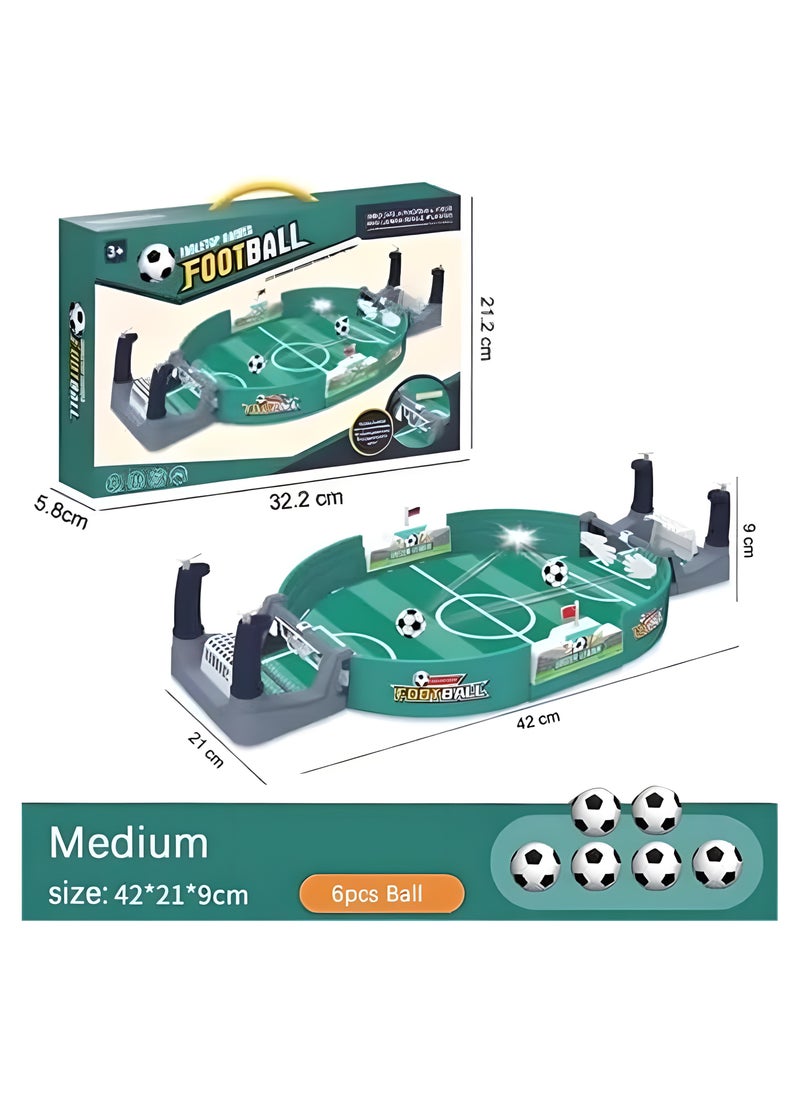 LIXADA Football Table Interactive Game, Mini Tabletop Soccer Game with 6 Balls, Table top Football Game Pinball for Indoor Game Room, Desktop Sports Board Game for Adults Kids Family Game, Gift for Kids Age 3+  - Image 4