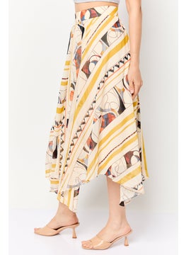 ESPRIT Women Allover Print Midi Skirt, Multicolor  - Image 2