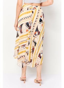 ESPRIT Women Allover Print Midi Skirt, Multicolor  - Image 3