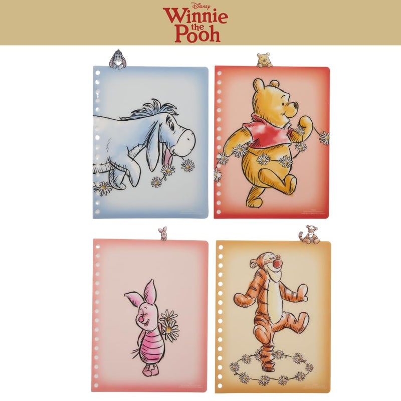 Innovative Designs Disney Winnie the Pooh Tab Journal Notebook, Spiral Bound, 96 Lined Pages, 8 x 7 inches -White - Image 4
