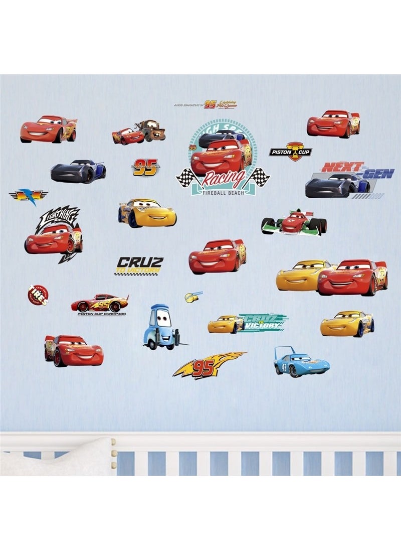 ZOOYOO Wall Sticker Cars Cars Movie Lightning 30 x 60 cm  - Image 1
