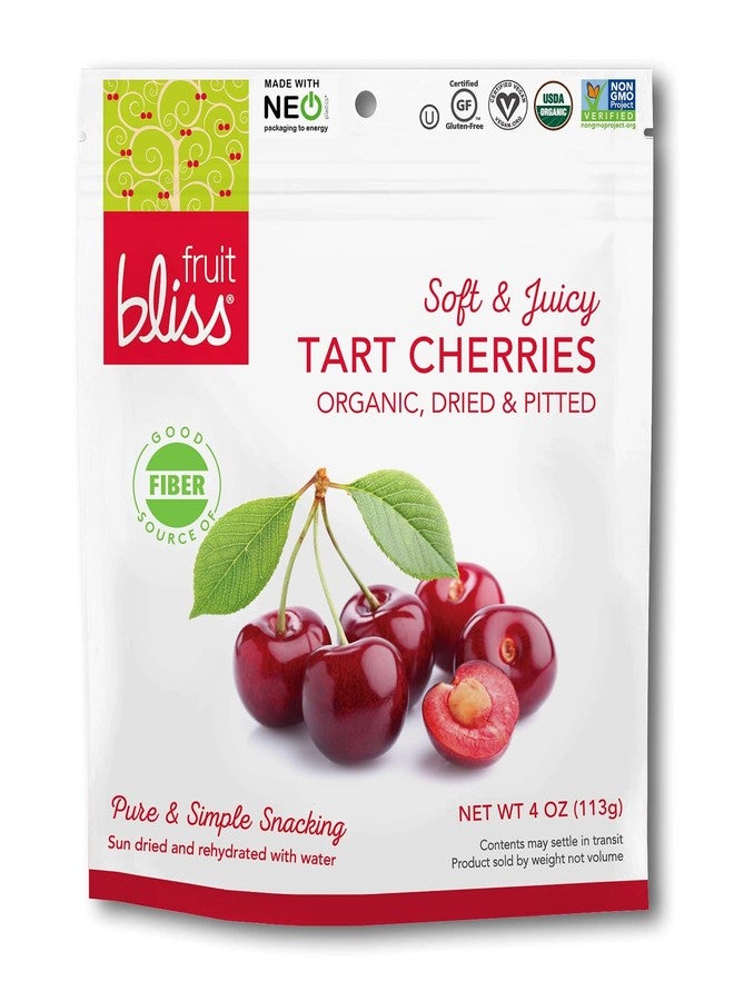 FRUIT BLISS فواكه السعادة - كرز مجفف عضوي حامض - علبة من 6-4 أوقية - Image 1