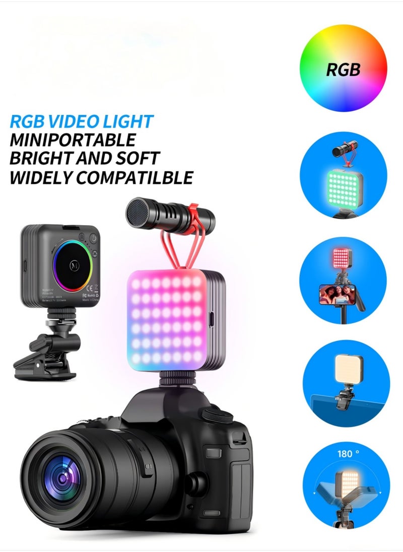 Beauenty Photography Color Fill Light 108LED 2000mAh , Selfie Light USB Rechargeable for Photo  Video with Front Back Clip for Phones Laptops Makeup TikTok Stream  - Image 1
