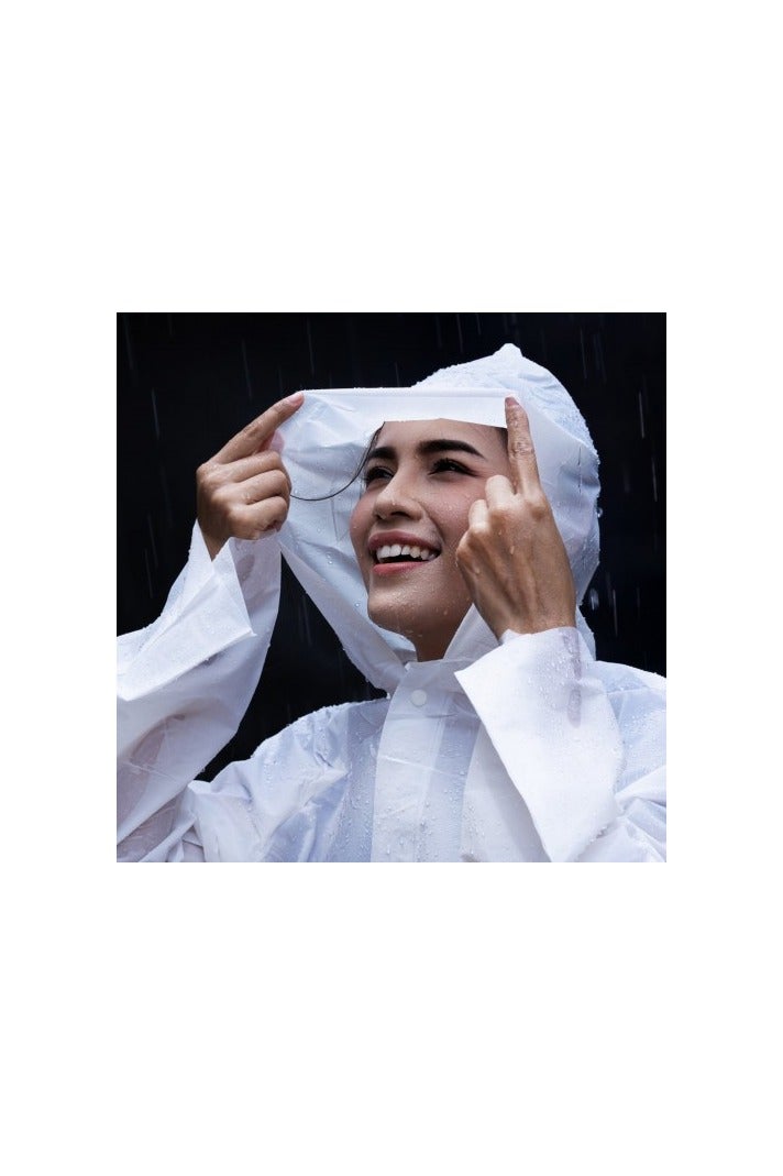 2-Pack Unisex Waterproof EVA Raincoat with Hood – Lightweight, Breathable,  Eco-Friendly for Outdoor Travel, Hiking, Biking, Camping, Fishing - Image 4