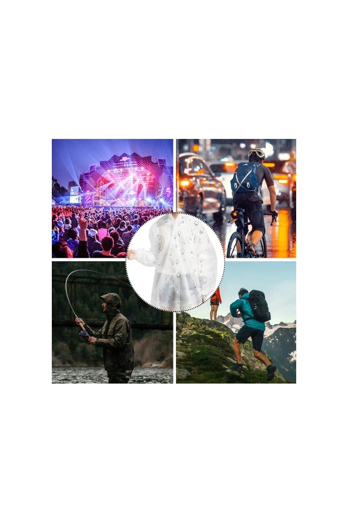 2-Pack Unisex Waterproof EVA Raincoat with Hood – Lightweight, Breathable,  Eco-Friendly for Outdoor Travel, Hiking, Biking, Camping, Fishing - Image 3