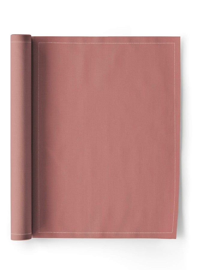 MY DRAP MYDRAP SA32/811-7 My Table Cloth 32 x 32 cm - Roll of 12 Napkins, Powder, Cotton, Pink, 5 cm - Image 1