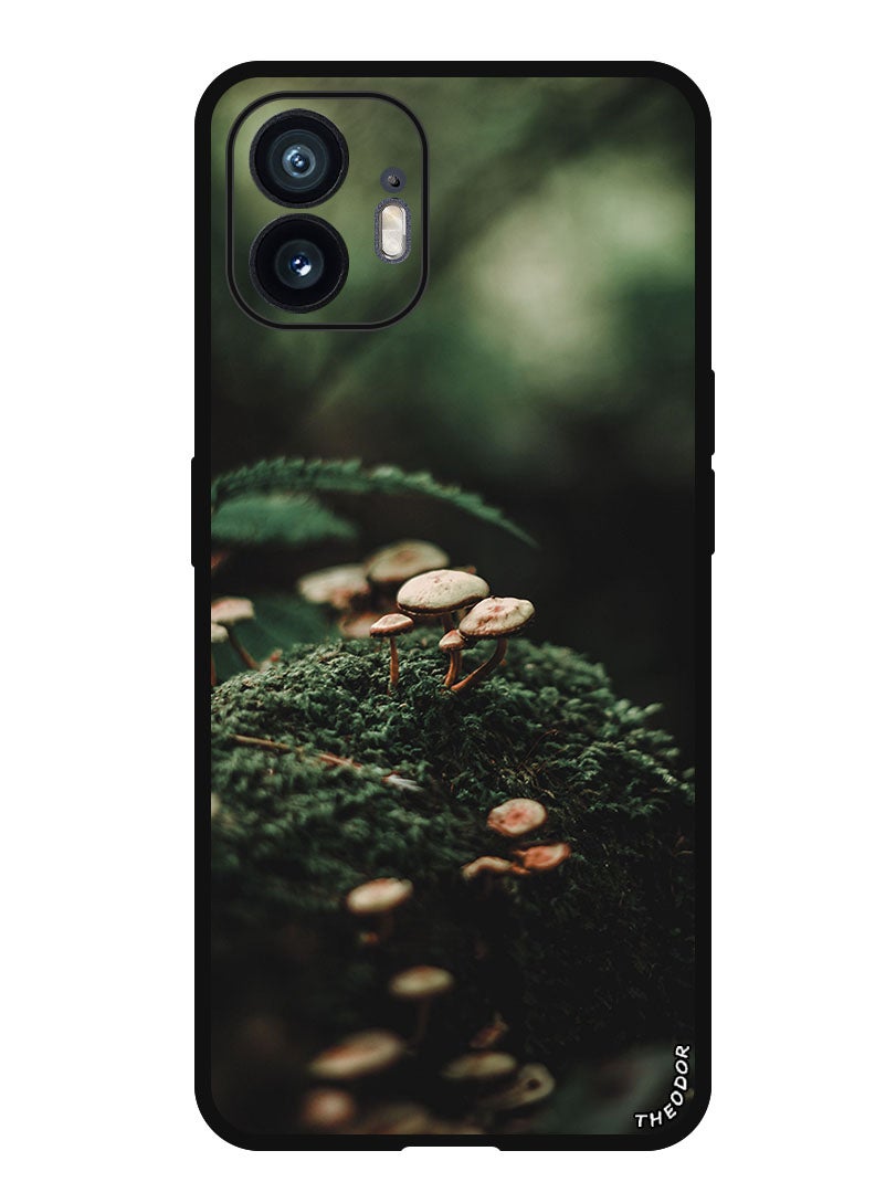 Theodor Protective Case Anti Scratch Shock Proof Bumper Cover For Nothing Phone (2) mushrooms_moss_blur - Image 1