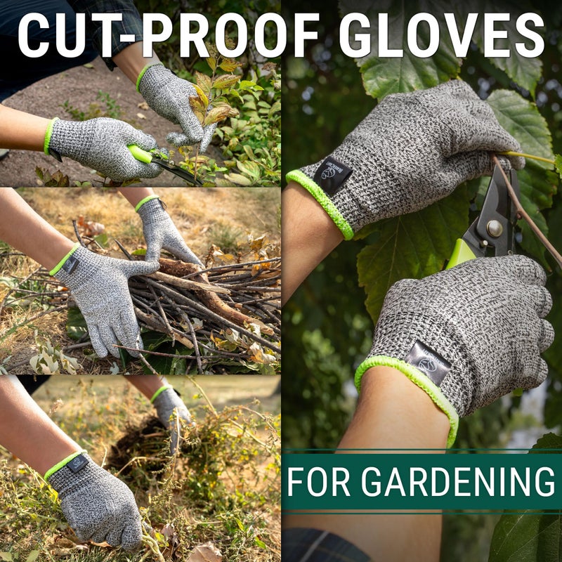 BeaverCraft Wood Carving Gloves CRG - Cutting Cut Resistant Gloves Level 5 for Whittling, Woodworking, Food Prep (M) - Image 4