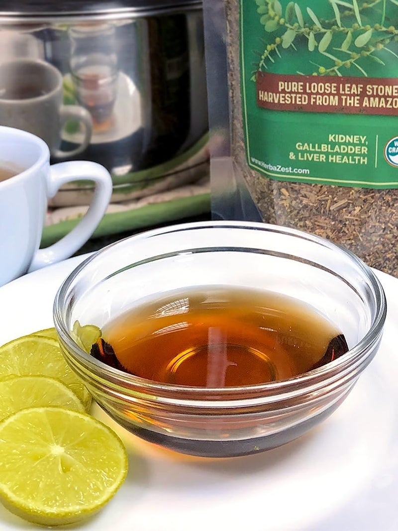 HerbaZest Wild-Crafted Chanca Piedra Tea - 8oz (225g) - 100% Pure Loose Leaves & Stems - Image 5