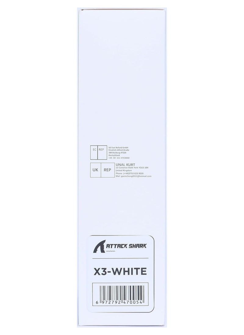 Attack Shark - ATTACK SHARK X3 49g Ultralight Mouse, PixArt PAW3395 Gaming Sensor, BT/2.4G Wireless/Wired Gaming Mouse, 26000 DPI, 200 Hours Battery, Office Mice for Win11/Xbox/PS/Mac (Black) - Image 1