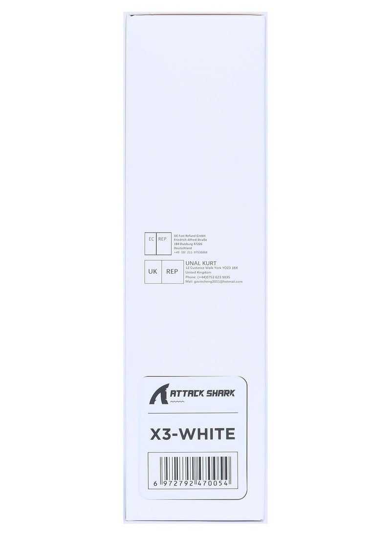 Attack Shark - ATTACK SHARK X3 49g Ultralight Mouse, PixArt PAW3395 Gaming Sensor, BT/2.4G Wireless/Wired Gaming Mouse, 26000 DPI, 200 Hours Battery, Office Mice for Win11/Xbox/PS/Mac (Black) - Image 1